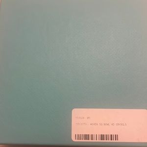 Tiffany Woven Square Bowl brand new still in original packaging